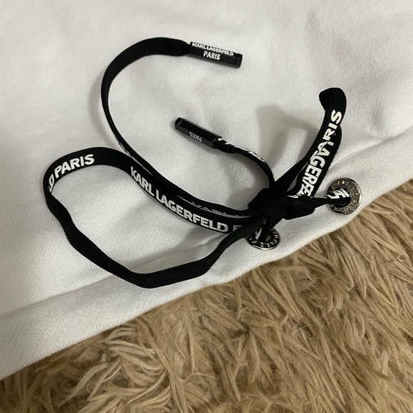 Karl Lagerfeld Paris Drawstring Hoodie/Sweatshirt - Picture 7 of 7